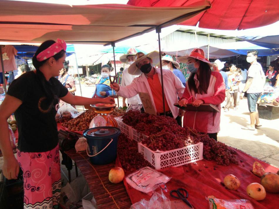 โครงการเฝ้าระวังคุณภาพอาหารผลิตภัณฑ์ในตลาดนัดวันพระ 